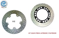 Satz Bremsscheiben Vorne UND Hinten Yamaha T-MAX XP500 (SJ03) 500 2004 2007