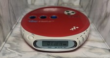 Sony CD Walkman D-EJ360 Portable Compact Disc Player Psyc Pulse Red Tested Works