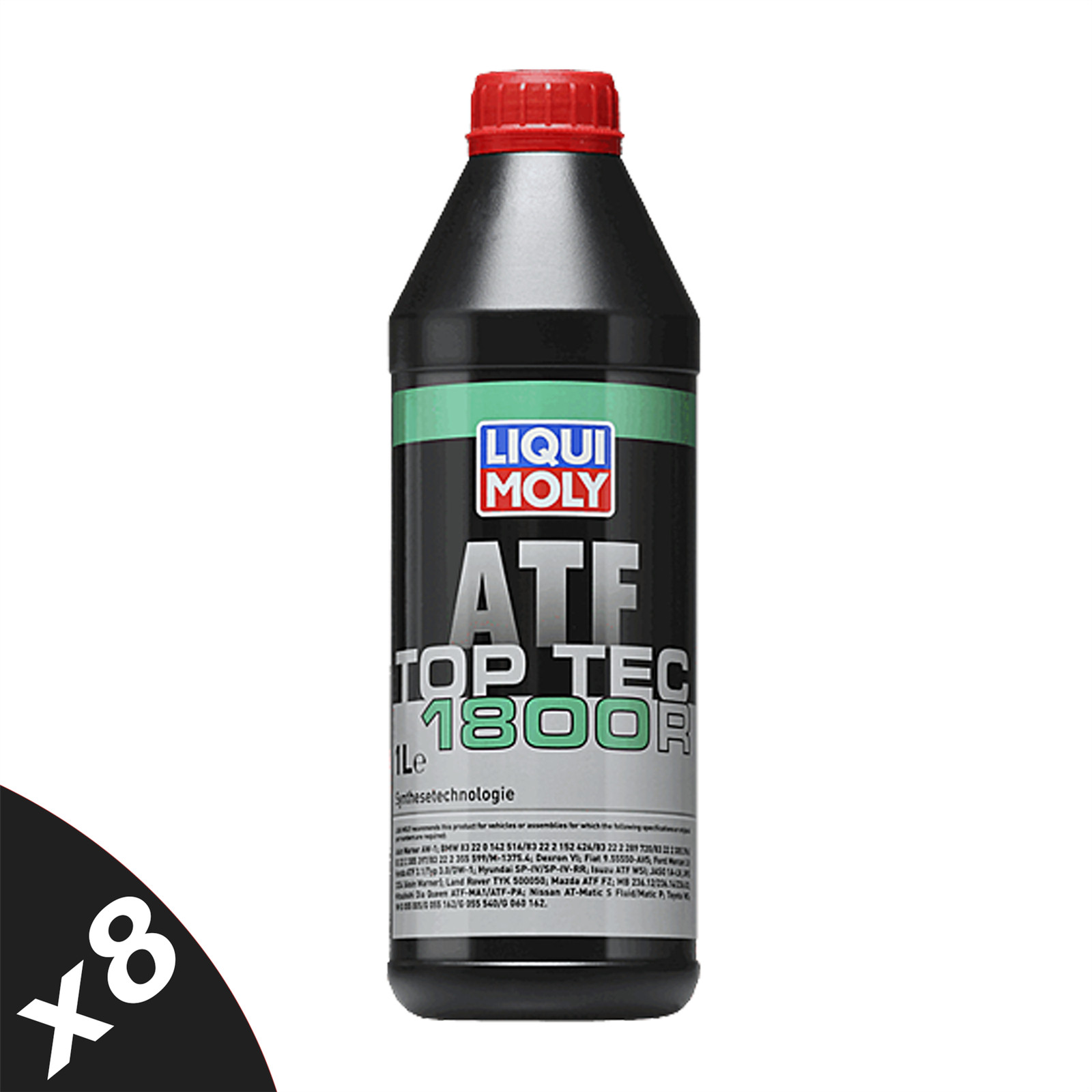 Liqui Moly Top Tec ATF 1800R Automatic Transmission Fluid Dexron 6 VI 8x1L