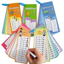 Wipeable Math Practice Cards   Addition, Subtraction, Multiplication  Division