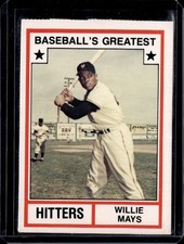 1982 TCMA Baseball's Greatest Hitters (White Backs) #6 Willie Mays