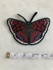 Large Butterfly Embroidered Iron-On Patch