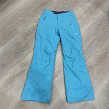 OBERMEYER Insulated Teal Ski Snow Pants - Size Youth Teen Small 8 Girl  s Winter