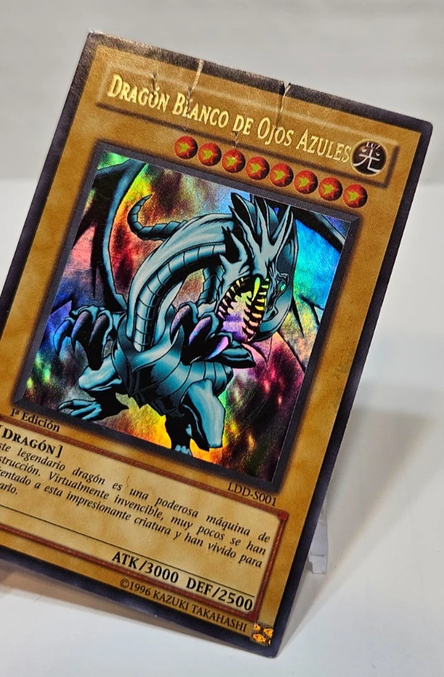SPANISH Blue-Eyes White Dragon LDD-S001 Ultra Rare 1st Edition Yugioh 7924 - Image 4 of 4
