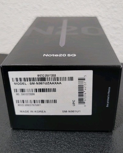 Samsung Galaxy Note20 5G nowy nieotwarty zapieczętowany - 128GB - Mystic Gray (odblokowany) - Zdjęcie 8 z 10