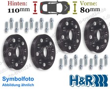Spurplatten schwarz 80mm, 110mm/Achse u.a.: Porsche Cayenne Coupé 9YB 2019-2025