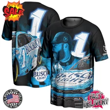 NEW!! Men's Ross Chastain ProSphere Black All Over Print 3D T-Shirt S-5XL