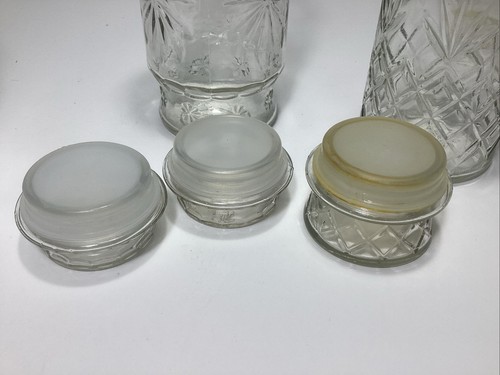 Lot 3 - 1980 Planters Mr. Peanut Glass Canister Jars With Lids. Anchor Hocking - Picture 9 of 10