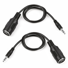 2 Pack of MIDI Female to TRS 3.5Mm Male,14 in...