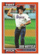 2026 Topps Series # FP-1 Shad Mayfield (Roping World Champ) 04/25 Rangers