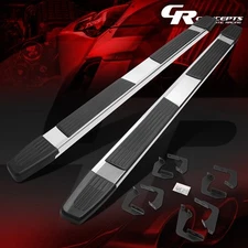 PAIR 6" SS FLAT STEP NERF BAR RUNNING BOARDS FOR 2007-2021 TUNDRA CREWMAX CAB