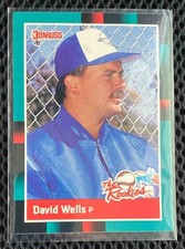 1988 Donruss - The Rookies David Wells #26 Blue Jays