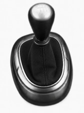 Schaltmanschette Schaltsack für Nissan Juke F15 2010-2019 PU-Wildleder Schwarz