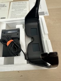 Sega Master System 3D Glasses & Adaptor - Complete In Box w/ Styrofoam & Manual