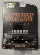 Greenlight Hollywood Series 41 John Wick Chapter 4 Plymouth Cuda 1/64 NEW