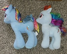 2 My Little Pony Rainbow Dash Blue Pegasus Plushes