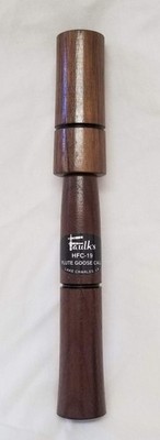 Faulk's Game Calls Flute Goose Call HFC 19 Wood Brown Standard Functional Travel