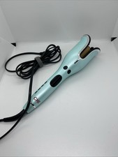 CHI Spin N Curl 1" Ceramic Rotating Curler Mint Teal Automatic Hair Wand Tested