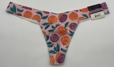 No Boundaries Women's Seamless V-Thong Panties Size X-LARGE Pink W Grapefruit