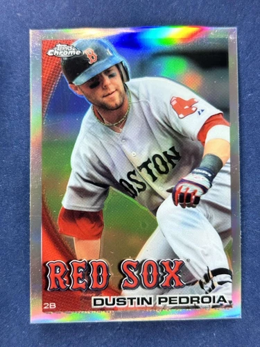 2010 Topps Chrome Refractor #109 Dustin Pedroia Boston Red Sox