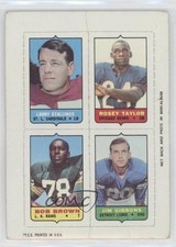 1969 Topps Mini-Cards (4-in-1) Larry Stallings Rosey Taylor Bob Brown HOF 0ji1