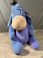 Disney Store Exclusive MED Eeyore Plush Removable Tail 22" EUC Stuffed Animal