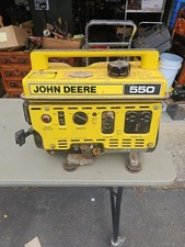Vintage 1980s John Deere 550 7 Portable Generator for PARTS OR REPAIR AS IS