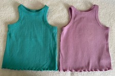 Cat Jack Lot of 2 Toddler Girl Tank Tops-Size 3T-Teal, Lavender