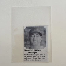 Frankie Frisch & Lee Handley Pittsburgh Pirates 1941 Annual Baseball Picture