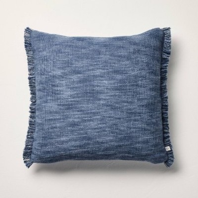 18''x18'' Textured Throw Pillow Navy
