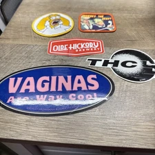 THC STICKER VTG 80s WENDYS SIMPSONS PATCH LOT Cannabis Brand VTG 90s STICKER OHB