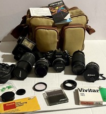 Camera Lot Nikkor -105 MM 2.5 -16MM Lens-zoom Lens Filters fisheye-flasher