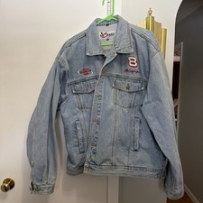 Vintage Dale Earnhardt Nascar Denim Jacket XL Chase Authentics JH Design Bud