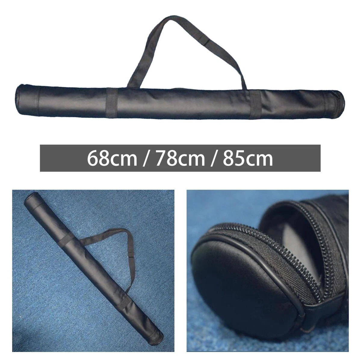 Custodia per stecca biliardo 4C-4P Nero/Grigio