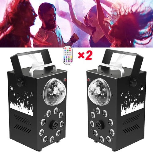 4 piezas RGB LED 700W 3 en 1 Máquina de niebla de humo DJ Discoteca Halloween Fiesta Escenario Luces - Imagen 14 de 16
