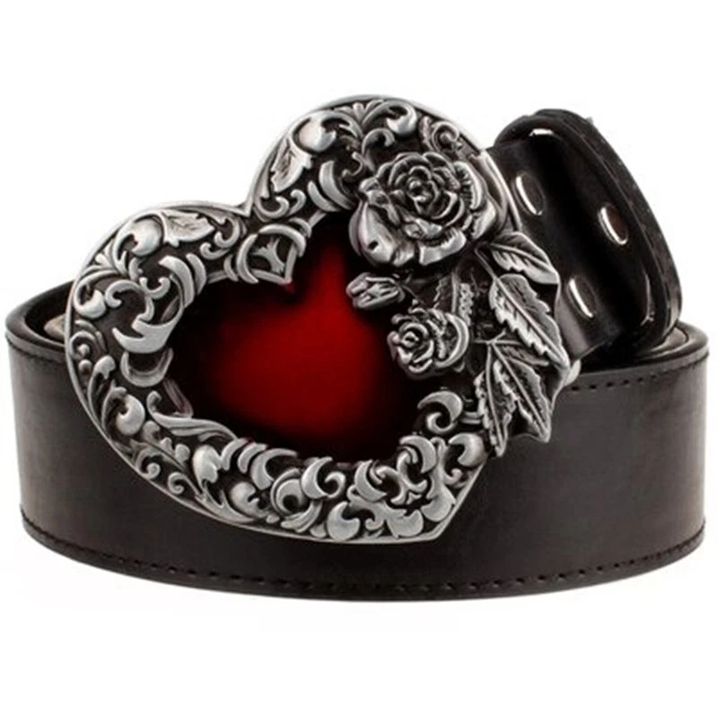Heart metal belt sale