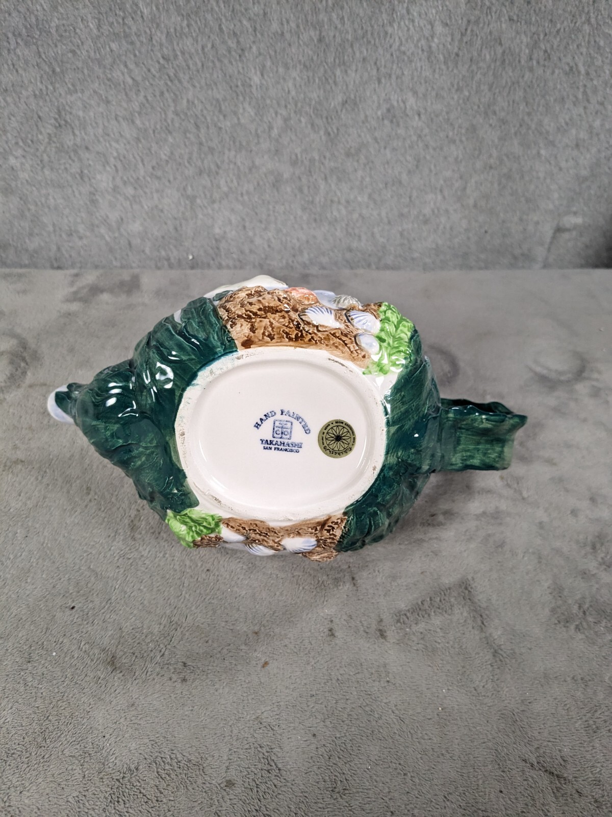 Takahashi San Fran Rare Vintage Otter & Baby Teapot Hand Painted eBay