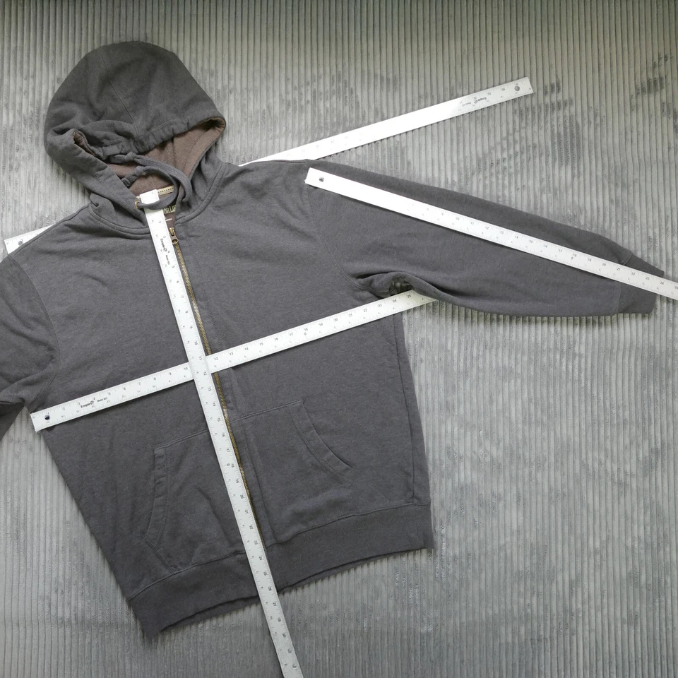 Outdoor Life Hoodie Large Sweatshirt Hooded Mens Brown Full Zip Heavy Layer Hike - Image 4 of 4