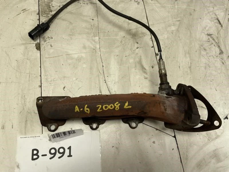 2008 AUDI A6 SEDAN 3.2L LEFT DRIVER SIDE EXHAUST MANIFOLD WITH SENSOR OEM+ - Image 4 of 4