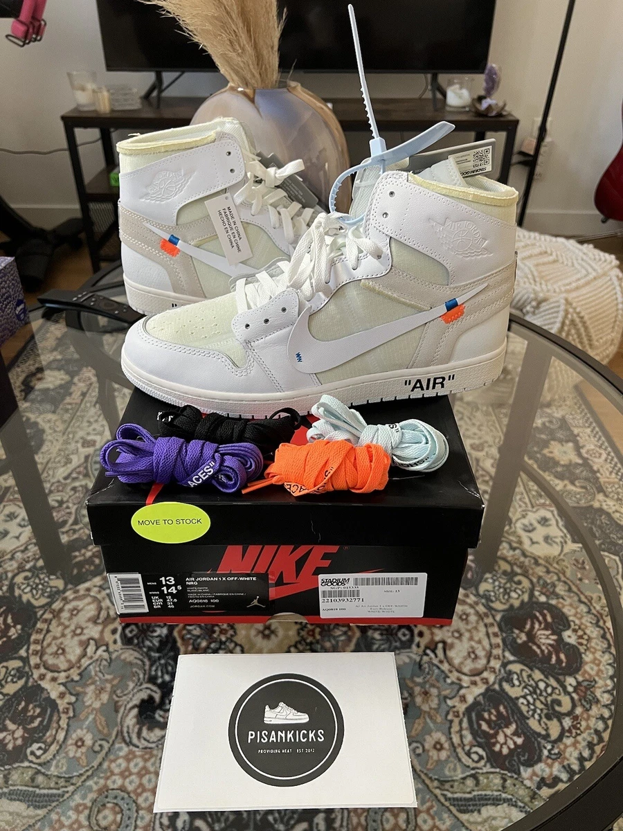 Air Jordan 1 Retro High OG x Off-White 'White' 2018 AQ0818-100