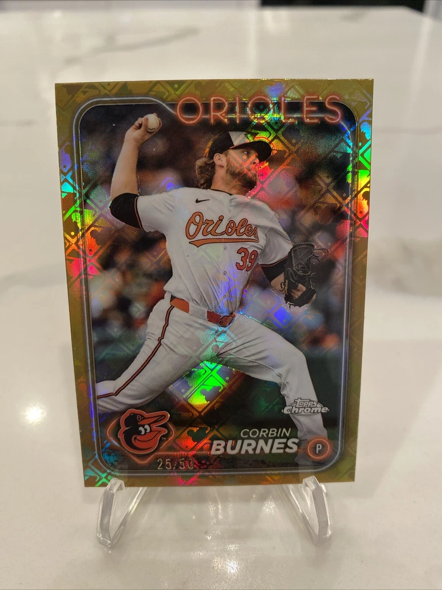 Corbin Burnes 2024 Topps Chrome LogoFractor Gold Refractor /50 | eBay