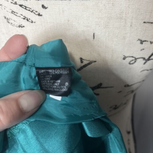 Vestido recto sin mangas TAHARI azul verde para mujer 12 - Imagen 7 de 10