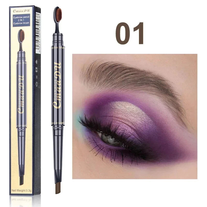 2 in 1 Double Head Ultra-fine Eyebrow Pencil Long Lasting Thin Tip Eye Brow Pen - Image 4 of 4