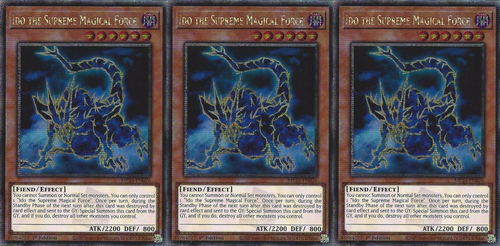 3X MP24-EN026 Ido the Supreme Magical Force - Quarter Century Secret Rare Cards