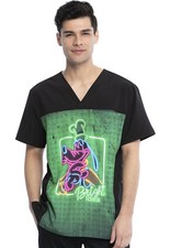 Goofy Cherokee Scrubs Tooniforms Disney Mens V Neck Top TF712 MKFY