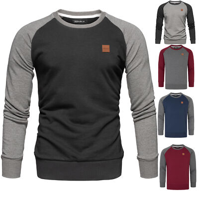 Herren Basic College Sweatjacke Pullover Hoodie Sweatshirt R5040