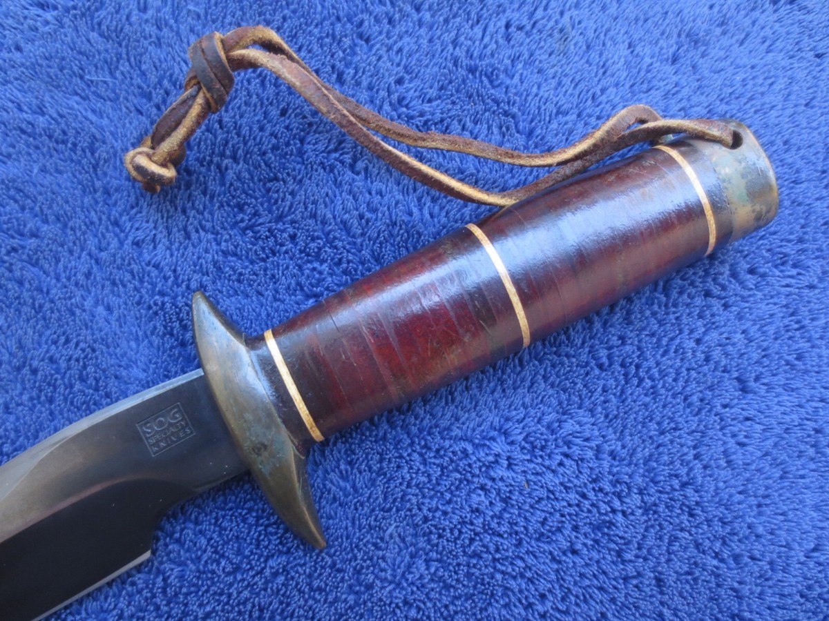 VERY RARE ORIGINAL SOG SEKI JAPAN RECON BOWIE KNIFE AND VERY RARE ORIGINAL SOG SEKI JAPAN RECON BOWIE KNIFE AND