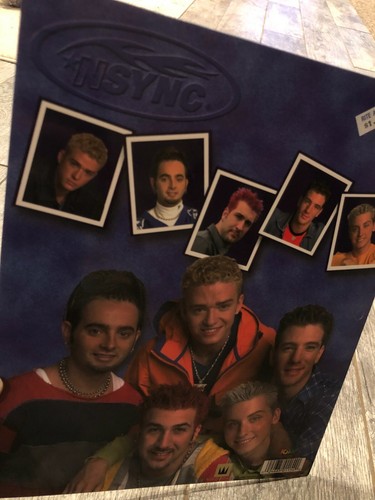 NSync Pocket Folder 1999 Boy Band 90s Justin Timberlake N Sync Vintage Neu Y2K 90s - Bild 3 von 7