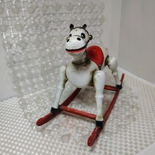 Enesco Wooden Toy Rocking Horse Vintage Primitive Plays Toy Land