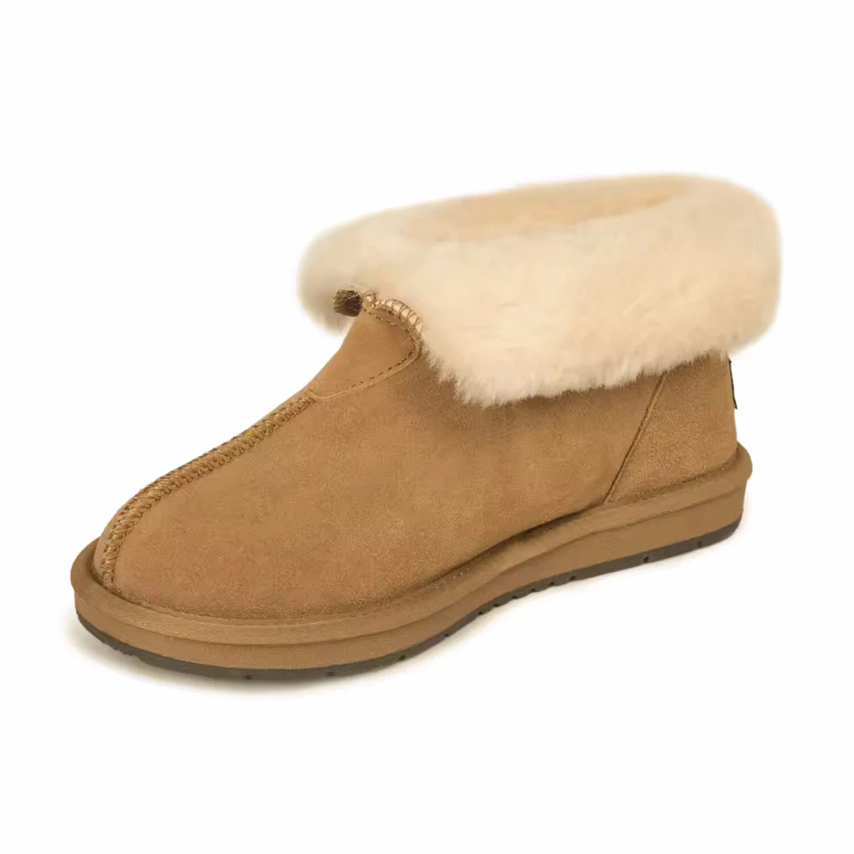 UGG Classic Moccasin Slipper Women Men Suede Sheepskin Fleece Lined Ankle Bootie
